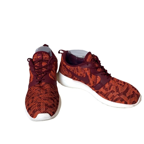NIKE ROSHE ONE KJCRD TOTAL ORANGE/TEAM RED SAIL TRAINER SNEAKERS WOMENS SIZE 9.5 - Picture 1 of 13